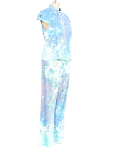 Roberto Cavalli Painted Denim Ensemble Suit arcadeshops.com