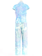 Roberto Cavalli Painted Denim Ensemble Suit arcadeshops.com
