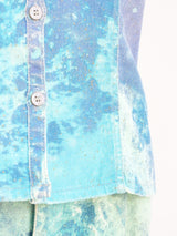 Roberto Cavalli Painted Denim Ensemble Suit arcadeshops.com