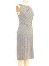 Gianni Versace Asymmetrical Glen Plaid Ensemble Suit arcadeshops.com