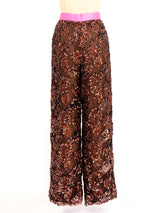 Bill Blass Sequined Lace Pants Bottom arcadeshops.com