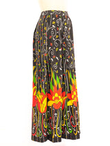 Floral Printed Maxi Skirt Bottom arcadeshops.com