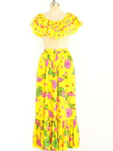 Umbrella Printed Ruffle Ensemble Suit arcadeshops.com