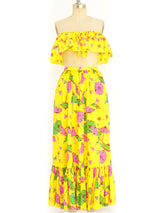 Umbrella Printed Ruffle Ensemble Suit arcadeshops.com