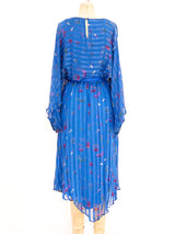 Striped Silk Chiffon Midi Dress Dress arcadeshops.com