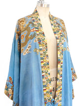 1940's Printed Silk Robe Jacket arcadeshops.com