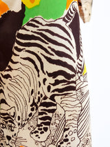 Psychedelic Printed Satin House Coat Jacket arcadeshops.com