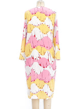 Mary McFadden Abstract Printed Silk Dress Dress arcadeshops.com