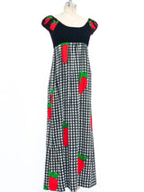 Strawberry Printed Maxi Dress Dress arcadeshops.com