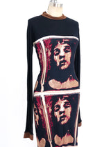 Jean Paul Gaultier Face Printed Jersey Dress Dress arcadeshops.com