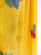 Kenzo Leaf Print Cotton Maxi Dress Dress arcadeshops.com