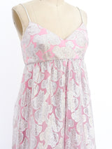 Metallic Brocade Harem Jumpsuit Suit arcadeshops.com