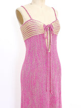 Fuchsia Knit Maxi Dress Dress arcadeshops.com