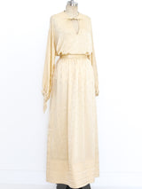 Geoffrey Beene Ivory Silk Skirt Ensemble Suit arcadeshops.com