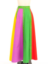 Giorgio di Sant'Angelo Colorblock Maxi Skirt Bottom arcadeshops.com