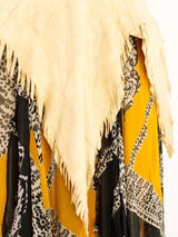 Giorgio di Sant'Angelo Leather Trimmed Flutter Skirt Bottom arcadeshops.com