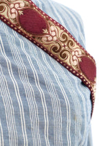 Romeo Gigli Striped Wrap Top Top arcadeshops.com