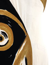 Donna Karan Printed One Shoulder Gown Dress arcadeshops.com