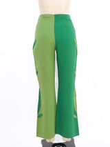 Moschino Two Tone Leaf Applique Pants Bottom arcadeshops.com