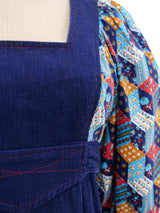 Navy Corduroy Maxi Dress Dress arcadeshops.com