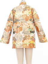 Japanese Crane and Flower Brocade Jacket Jacket arcadeshops.com