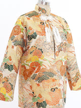 Japanese Crane and Flower Brocade Jacket Jacket arcadeshops.com