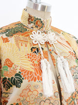 Japanese Crane and Flower Brocade Jacket Jacket arcadeshops.com