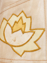 Roncelli Floral Applique Denim Jacket Jacket arcadeshops.com