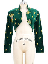 Ozbek Embellished Velvet Bolero Jacket Jacket arcadeshops.com