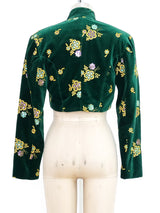 Ozbek Embellished Velvet Bolero Jacket Jacket arcadeshops.com