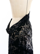 Donna Karan Devore Velvet Layered Dress Dress arcadeshops.com