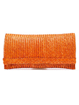 Caramel Raffia Clutch Accessory arcadeshops.com