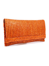 Caramel Raffia Clutch Accessory arcadeshops.com