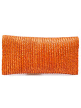 Caramel Raffia Clutch Accessory arcadeshops.com