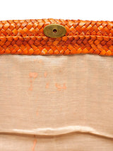 Caramel Raffia Clutch Accessory arcadeshops.com