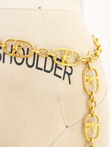 Roberta di Camerino Logo Chainlink Belt Accessory arcadeshops.com