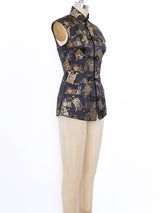 Chinese Brocade Vest Jacket arcadeshops.com
