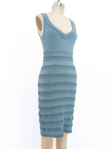 Alaia Ruffle Knit Bodycon Dress Dress arcadeshops.com