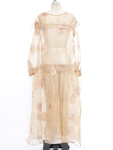 Floral Embroidered Organza Dress Dress arcadeshops.com