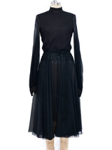 Donald Brooks Fringed Chiffon Dress Dress arcadeshops.com