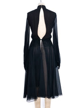 Donald Brooks Fringed Chiffon Dress Dress arcadeshops.com