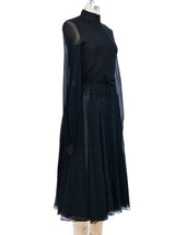 Donald Brooks Fringed Chiffon Dress Dress arcadeshops.com