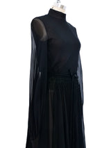 Donald Brooks Fringed Chiffon Dress Dress arcadeshops.com