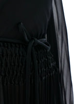 Donald Brooks Fringed Chiffon Dress Dress arcadeshops.com