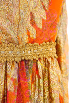 Metallic Brocade Palazzo Jumpsuit Suit arcadeshops.com