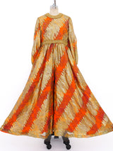 Metallic Brocade Palazzo Jumpsuit Suit arcadeshops.com