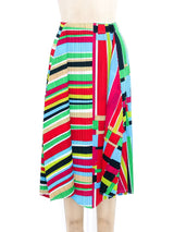Issey Miyake Pleats Please Multicolor Origami Skirt Bottom arcadeshops.com