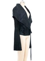 Ann Demeulemeester Draped Leather Jacket Jacket arcadeshops.com