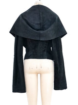 Ann Demeulemeester Draped Leather Jacket Jacket arcadeshops.com