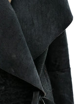 Ann Demeulemeester Draped Leather Jacket Jacket arcadeshops.com